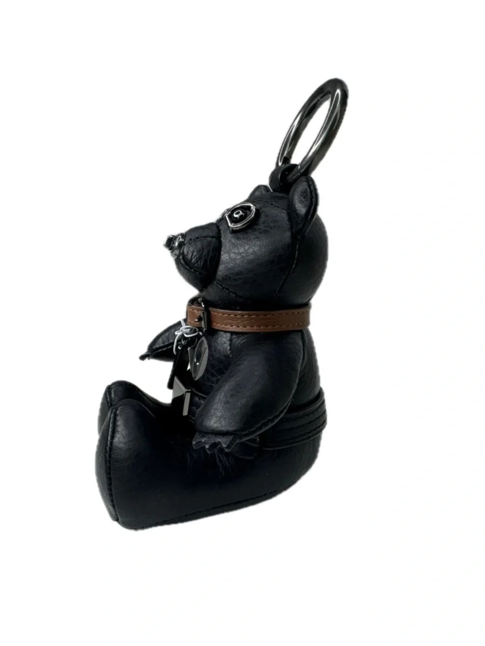 Coach Marvel Rare Black Panther Leather Bag Charm Keychain Fob 2750